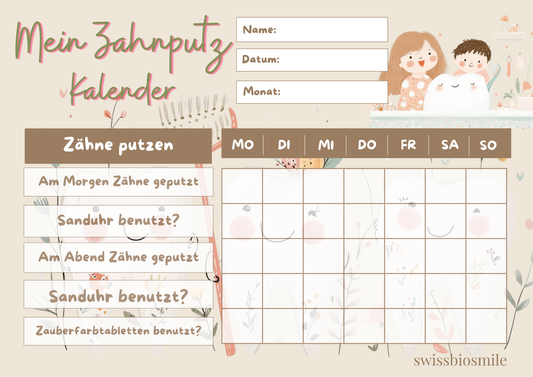 Zahnputzkalender Swissbiosmile